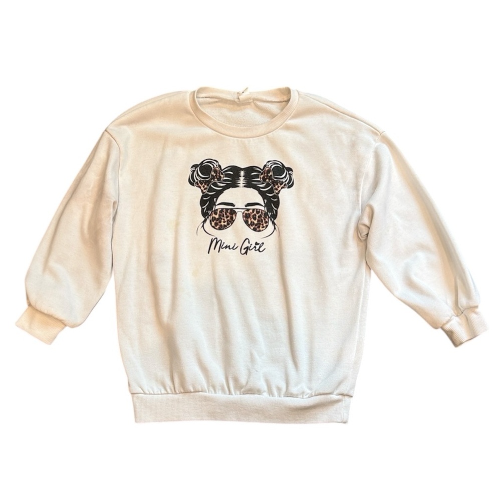 3/$10 ☀️ SHEIN | Kids White Mini Me Sweatshirt